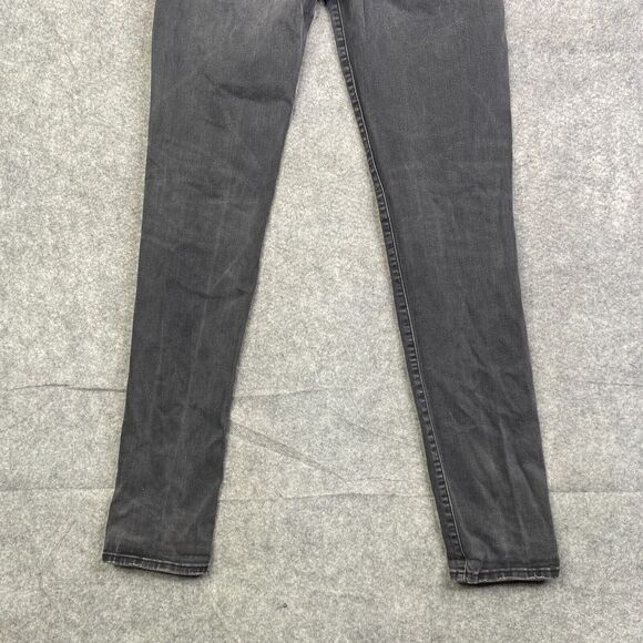 American Eagle Jeans 30x34 Black Slim Faded Distressed Destroyed Denim - Picture 12 of 12